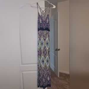 Charlotte russe multi color maxi dress